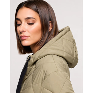 Chaqueta con Capucha Caqui - Dumosa
