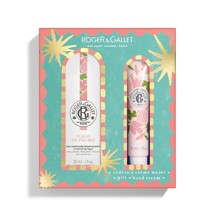 Fleur de Figuier - Coffret Eau Parfumée Bienfaisante 30ml + Crème Mains 30ml