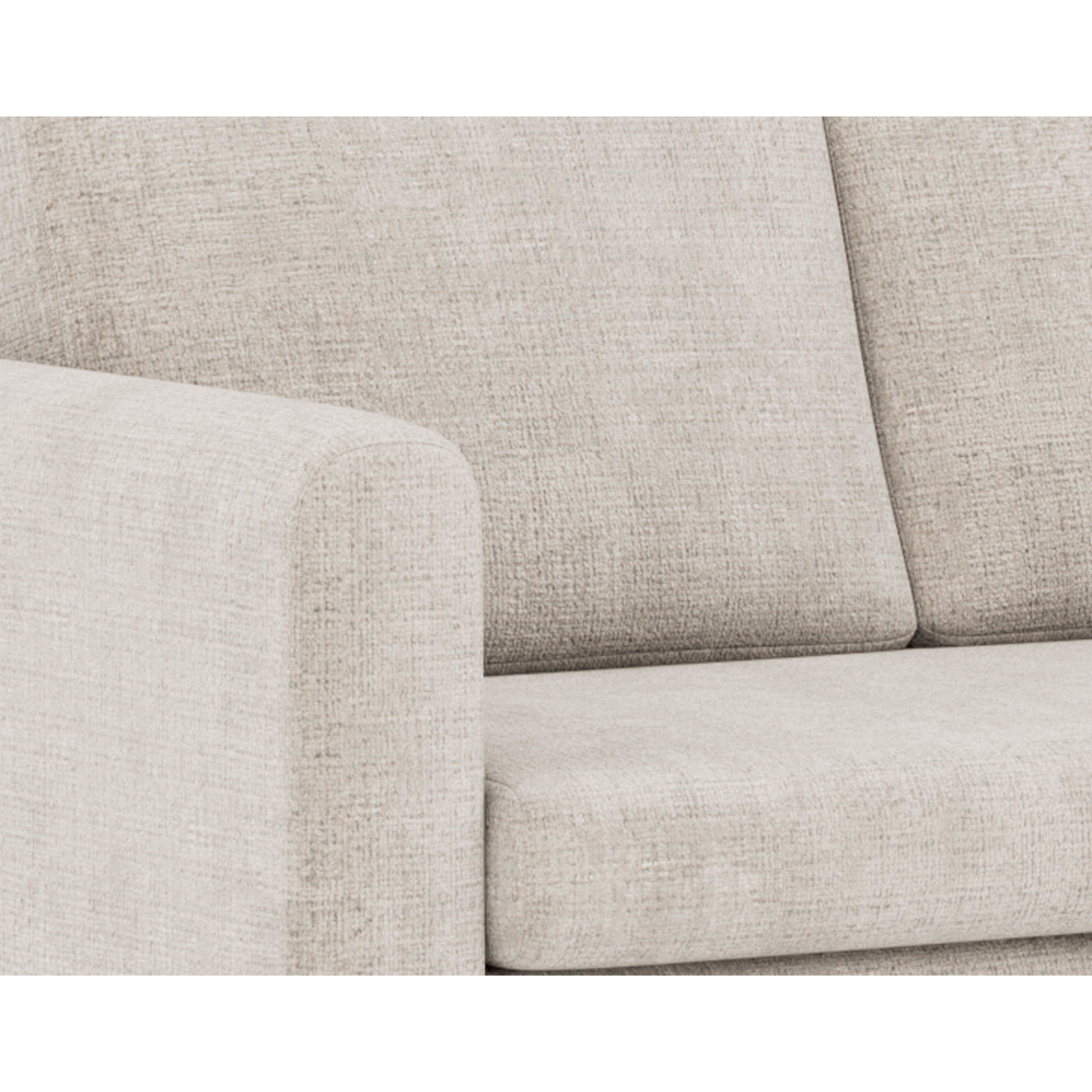 Marilia - Canapé 2 places convertible déplimousse en velours texturé - Beige