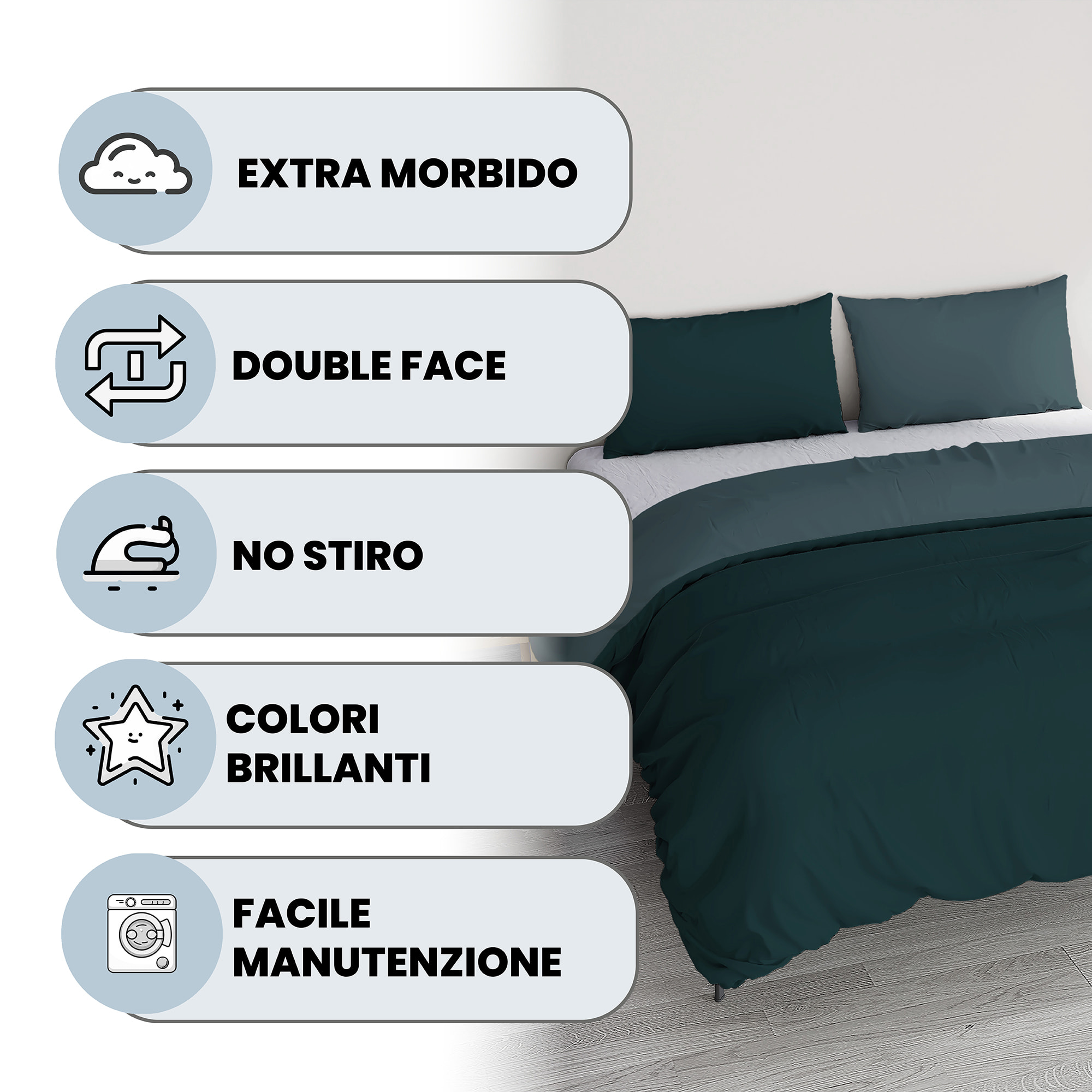 PARURE COPRIPIUMINO ZOE MATRIMONIALE