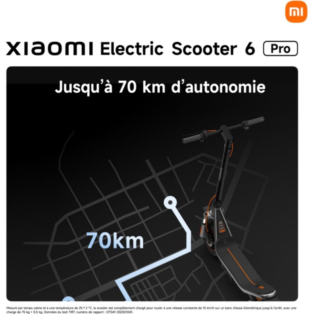 Trottinette électrique XIAOMI Electric Scooter 6 Pro Noir