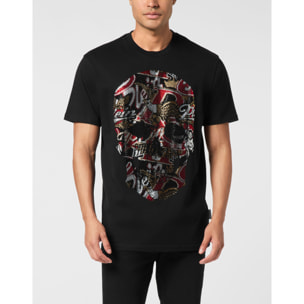 PHILIPP PLEIN Camiseta de cuello redondo y manga corta SKULL