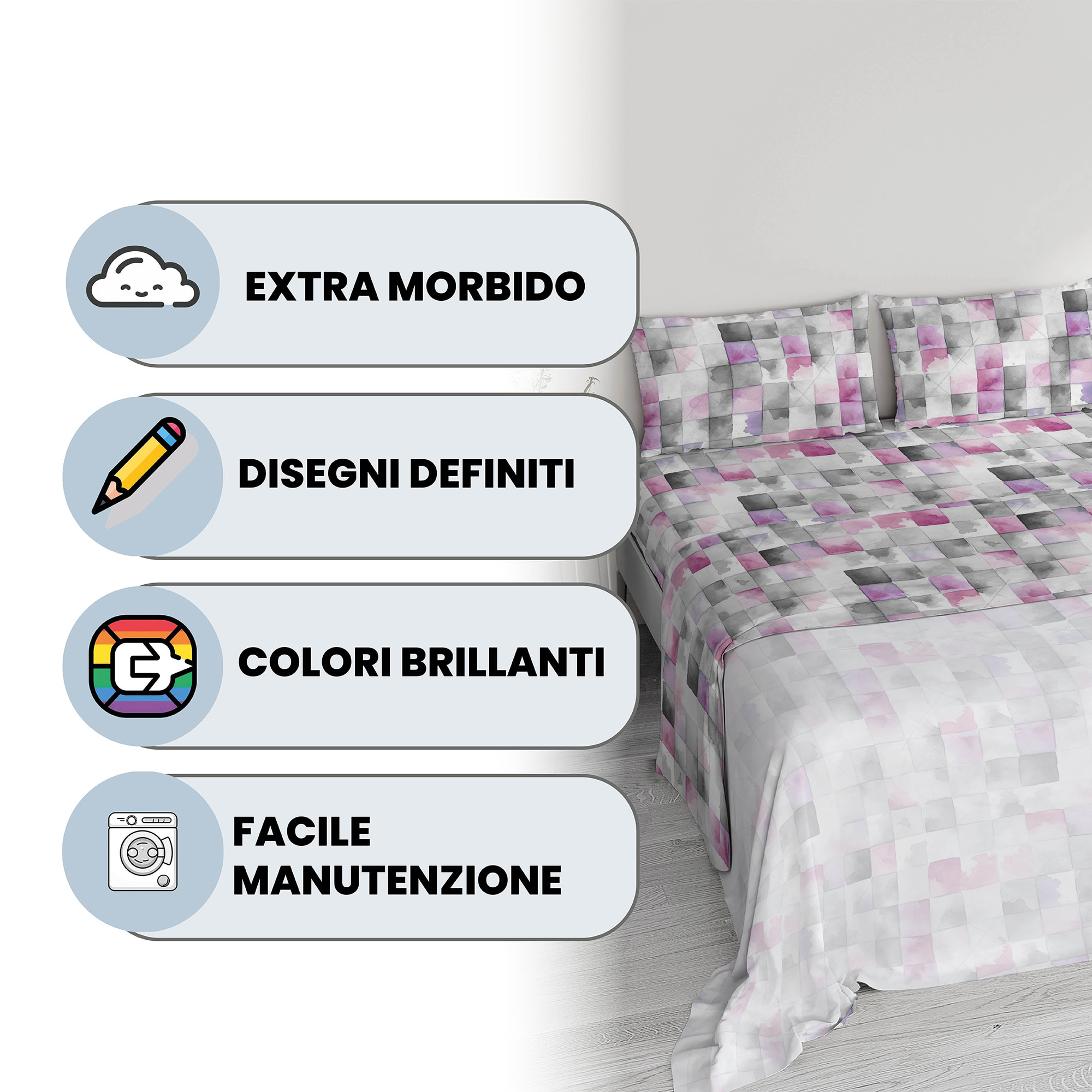 COMPLETO LETTO RIVER, MATRIMONIALE