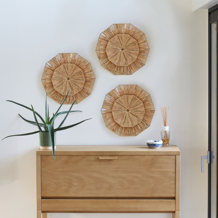 Décoration murale en raphia 41cm NIAH