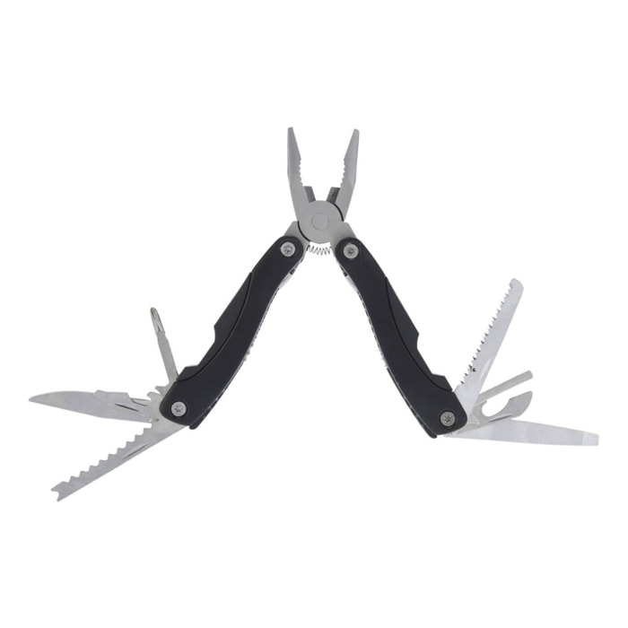 Well home alicates multi herramientas con 16 funciones en acero inoxidable con mango negro 15,5cm