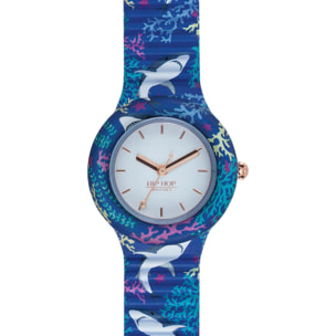 Orologio HIP HOP UNDER THE WATER BLU-BIANCO