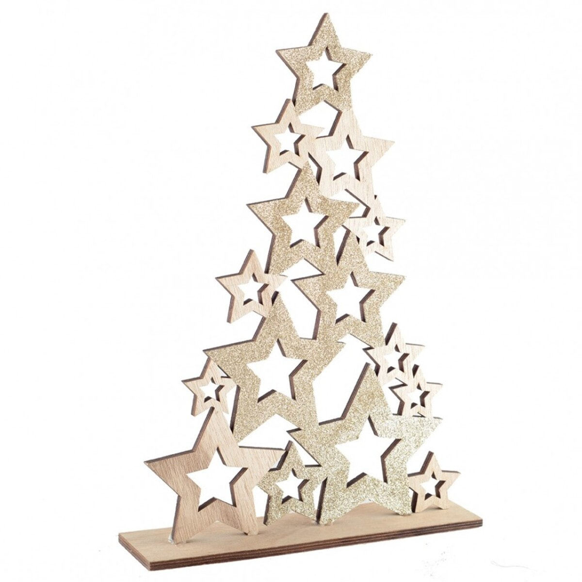 Sapin de no? l decoration en bois h.59cm