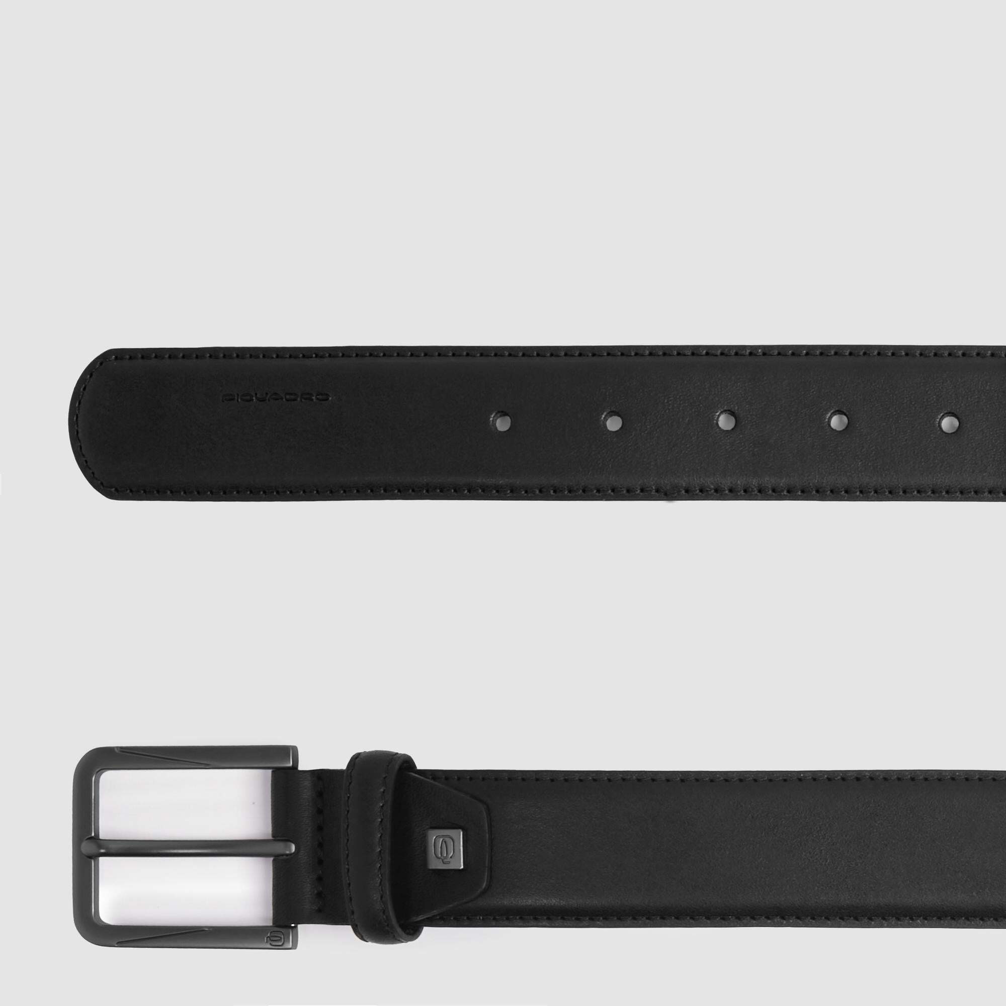 Piquadro Cintura uomo in pelle con fibbia ad ardiglione