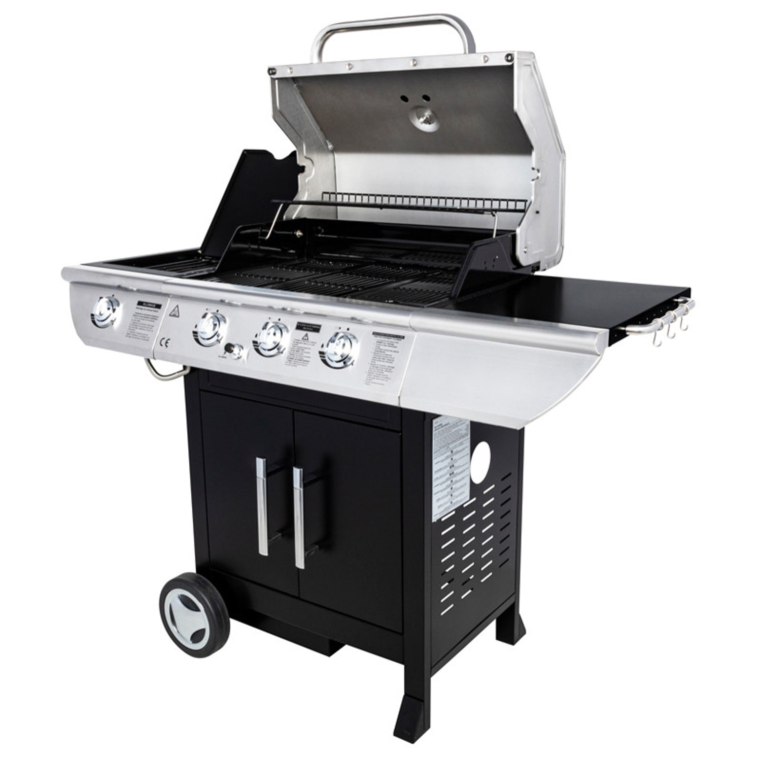Barbecue au gaz BALTIMORE - 3 brûleurs 10,5kW + réchaud