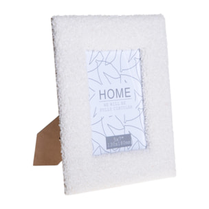 Porta foto tessuto teddy - 13xH18x2cm - Pezzi 3 - Bianchi Dino SpA