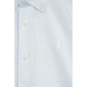 Camisa oxford azul claro de corte regular y logo Rigby Go