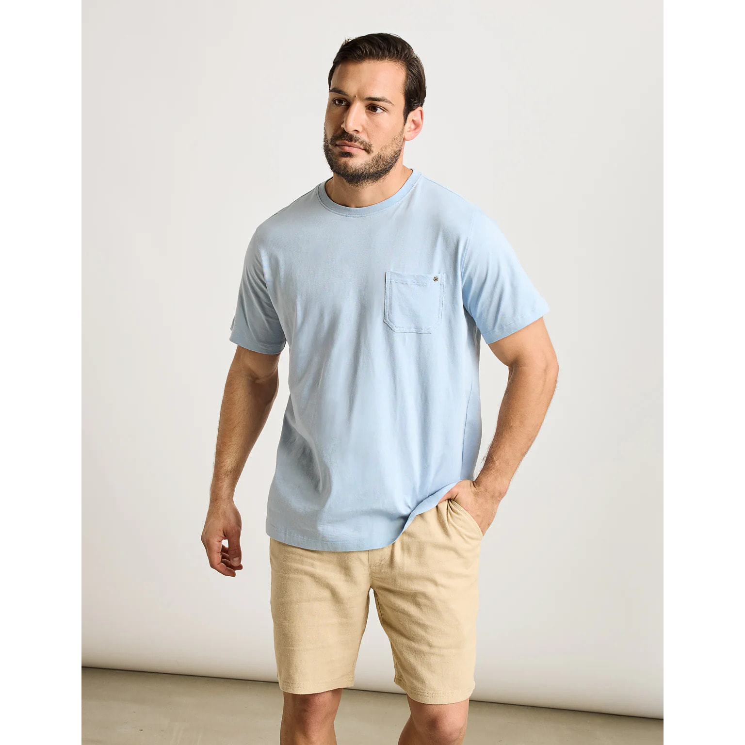 Camiseta Manga Corta Azul Celeste - Astro