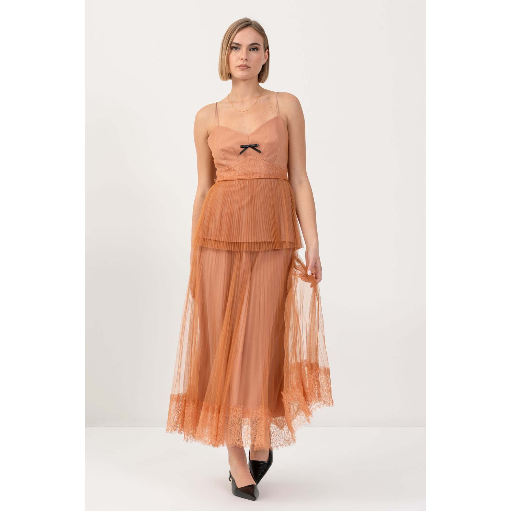 Kocca - Top elegante con tulle plissé Donna