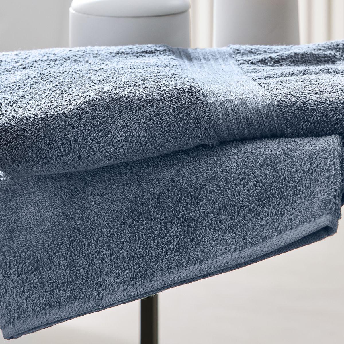 Drap de bain uni ESSENTIAL bleu ardoise