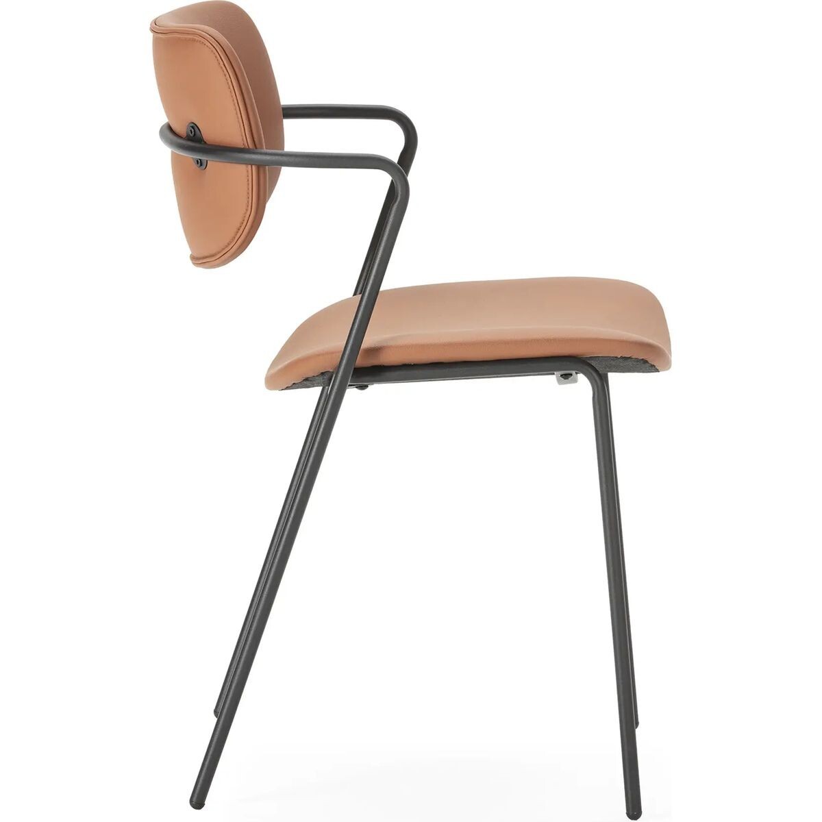 Lot de 2 chaises en simili cuir - SKANDI