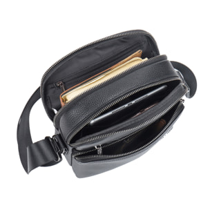 Borsa a tracolla uomo in vera pelle - Modello Bastian Ultra - 21.0 x 25.0 x 9.5 cm
