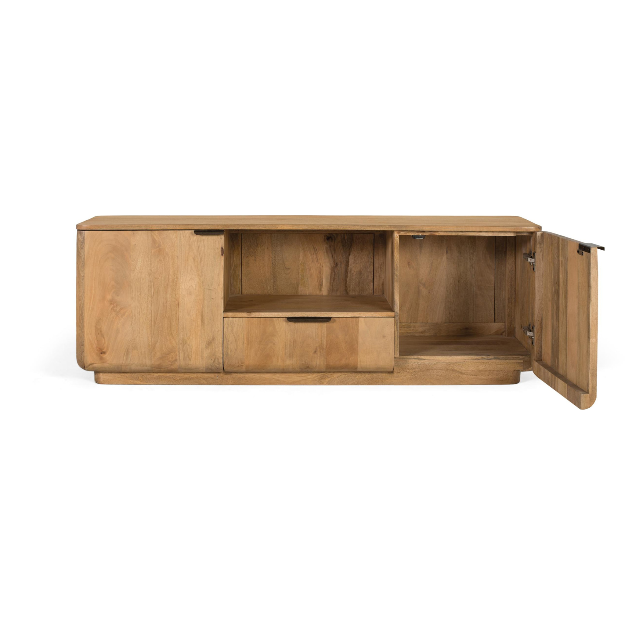 Mueble TV de Madera de Mango 160 Cm Estilo Rústico Moderno