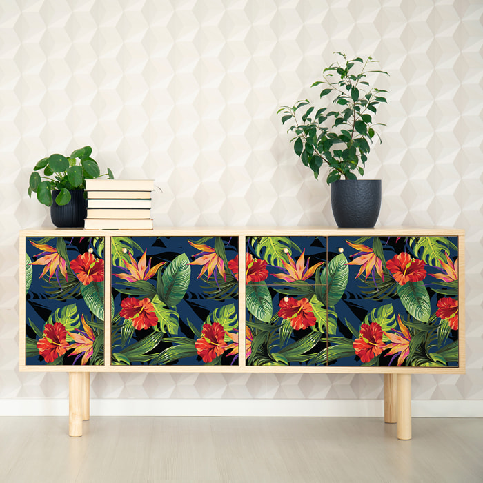 Sticker meuble tropical ganzo 60 x 90 cm