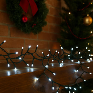 Guirnalda con 192 Luces LED Blanco con 8 Funciones y Temporizador - 1,4 metros