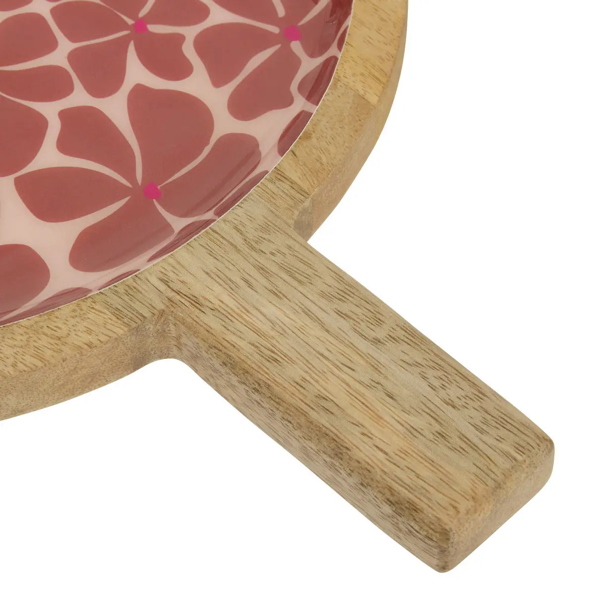 Assiette de présentation Inaya terra terracotta et manguier