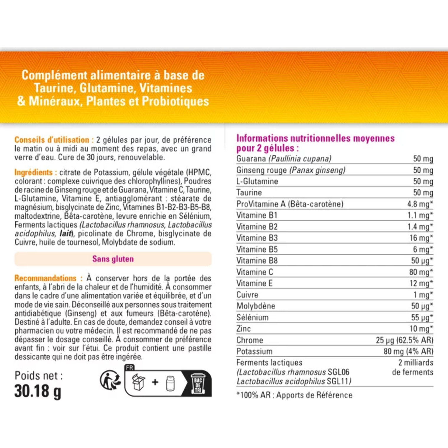 VITAMIN'22 - Specific Homme - Complément alimentaire à base de 14 vitamines et minéraux - Répondre aux besoins spécifique de l'homme - Sans gluten - Fabriqué en France - Lot de 3 produits