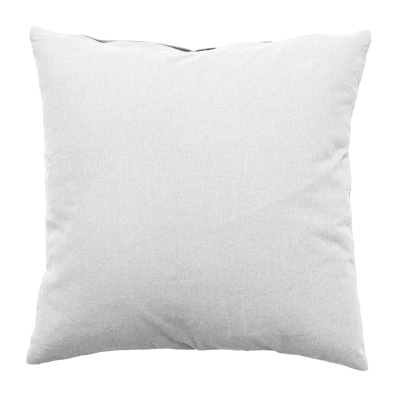 Coussin déhoussable uni en coton - Blanc