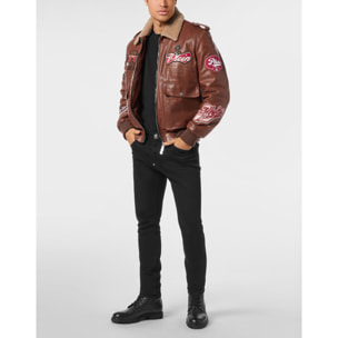 PHILIPP PLEIN Leather Jacket