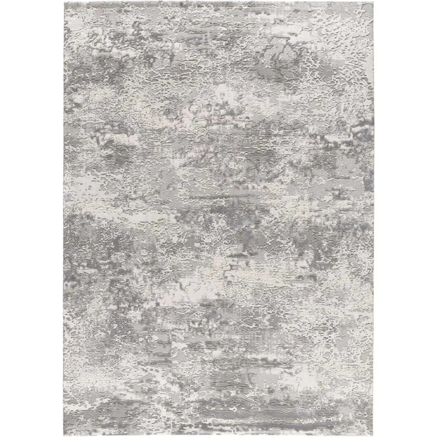 ORIS Alfombra abstracta con relieve gris, varias medidas disponibles.