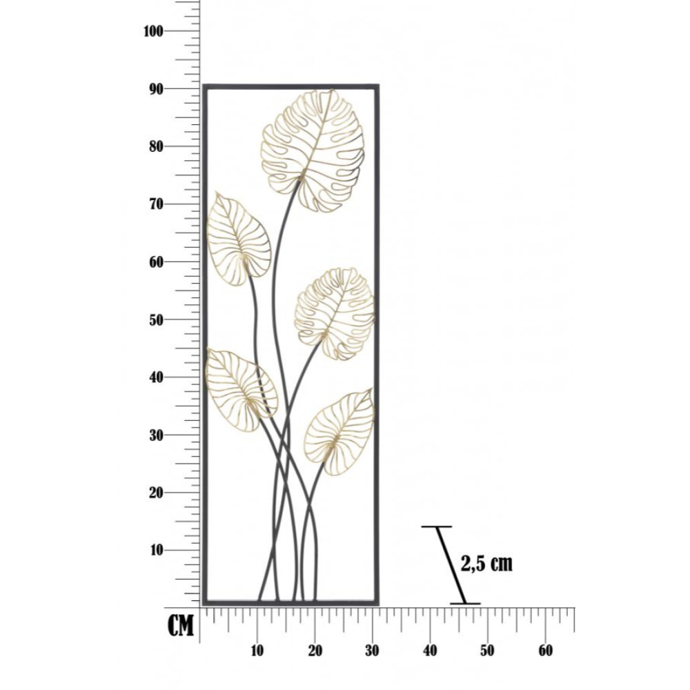 PANNELLO IN FERRO LUXY -B- CM 31X2,5X90