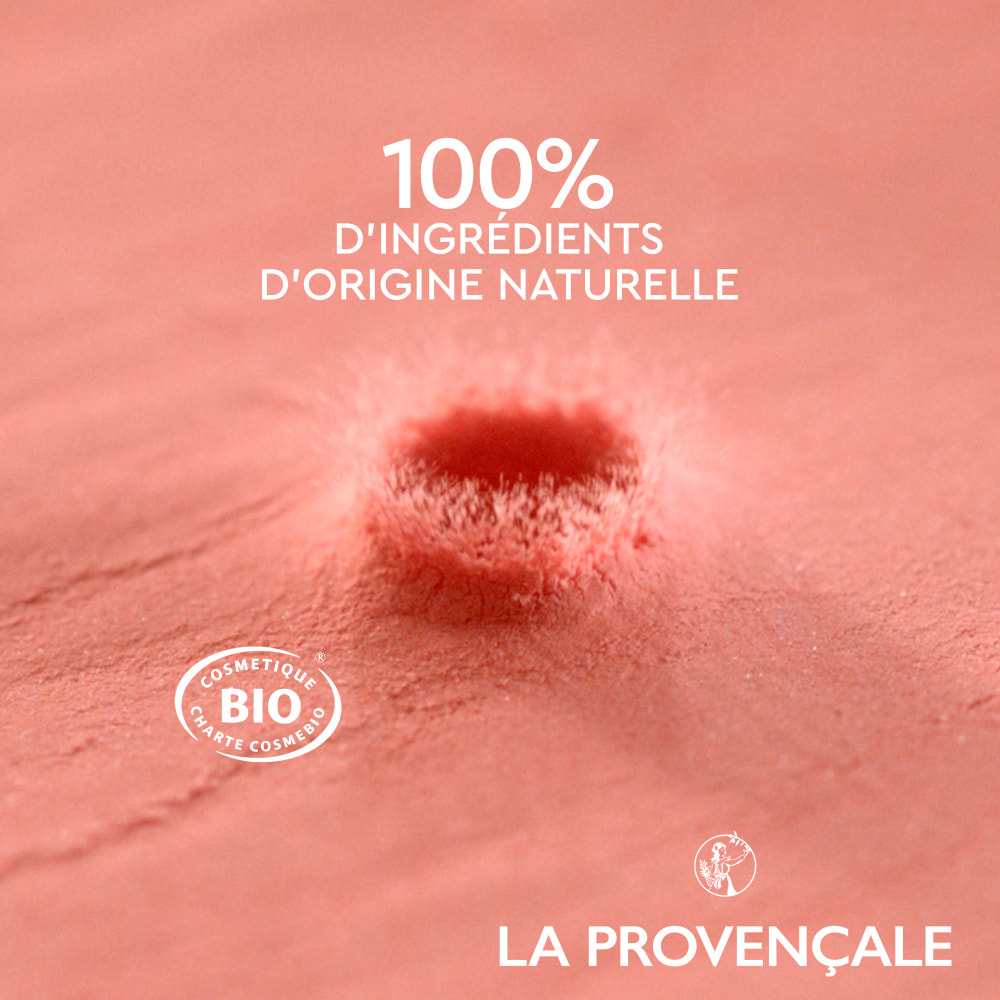 La Provençale Le Fard à Joues Lumière d'Ocres Rose Grès Blush certifié BIO