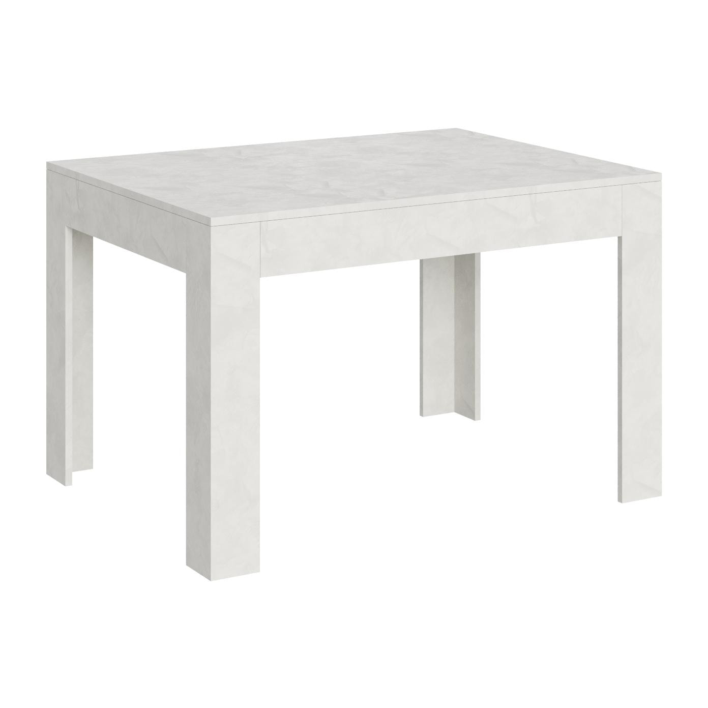 Mesa extensible 90x120/180 cm Bibi Blanco Espatulado