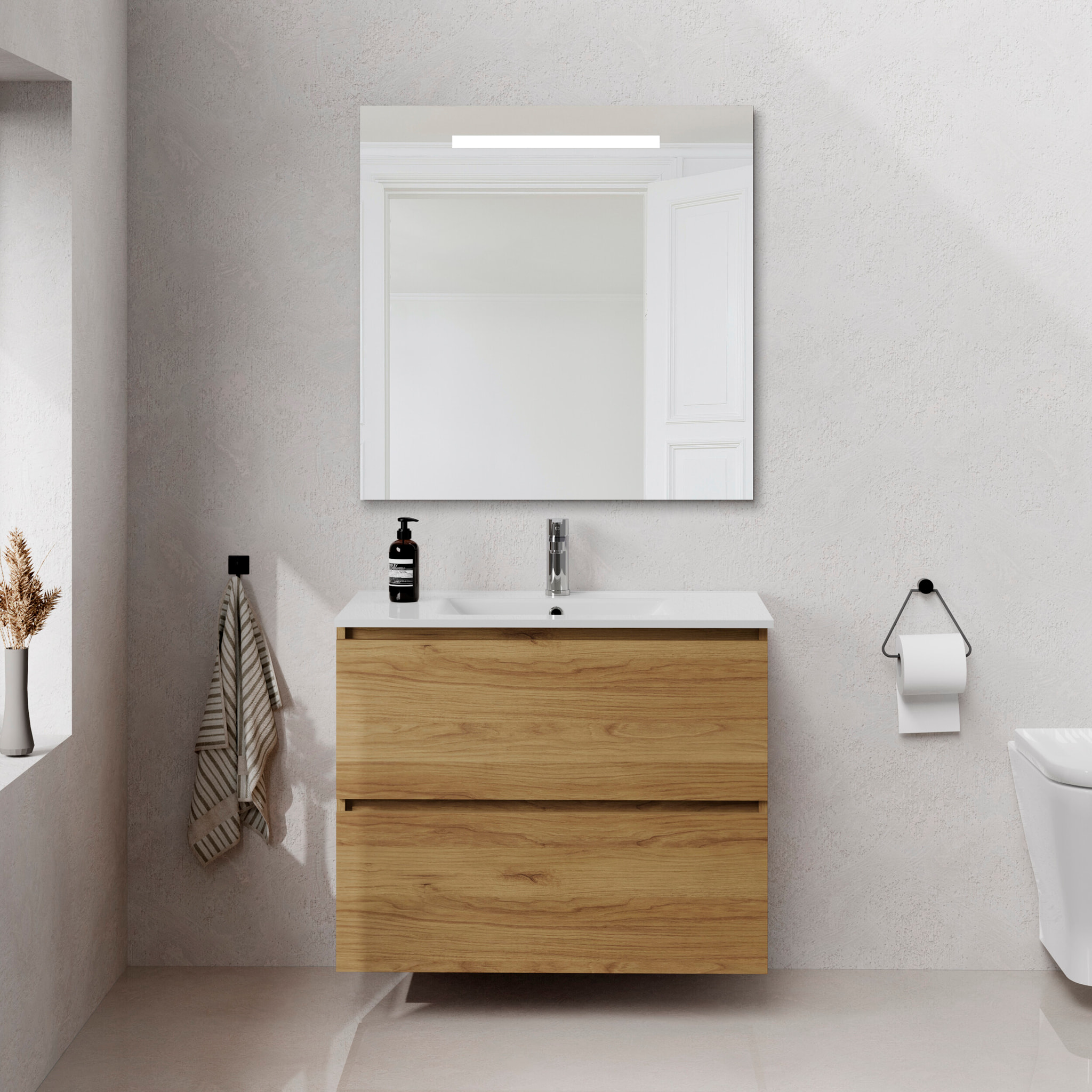 Conjunto mueble de baño SEA Alday, 80cm, Teka