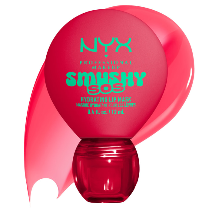 NYX Professional Makeup Smushy SOS Soin lèvres 2-en-1 Baume Jour & Masque Nuit RED-Y 2 CHILL