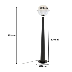 Lampadaire Disco Ball 163cm Kare Design
