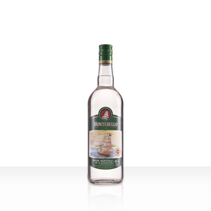 Rhum Blanc Agricole Montebello - Guadeloupe| 40% vol | 70cl