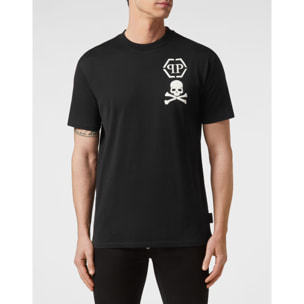 PHILIPP PLEIN Camiseta cuello pico SKULL