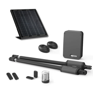 Motorisation télescopique solaire pour portail à battants - Styrka 310