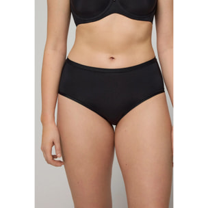 Confezione da 2 mutandine nere basico a vita alta