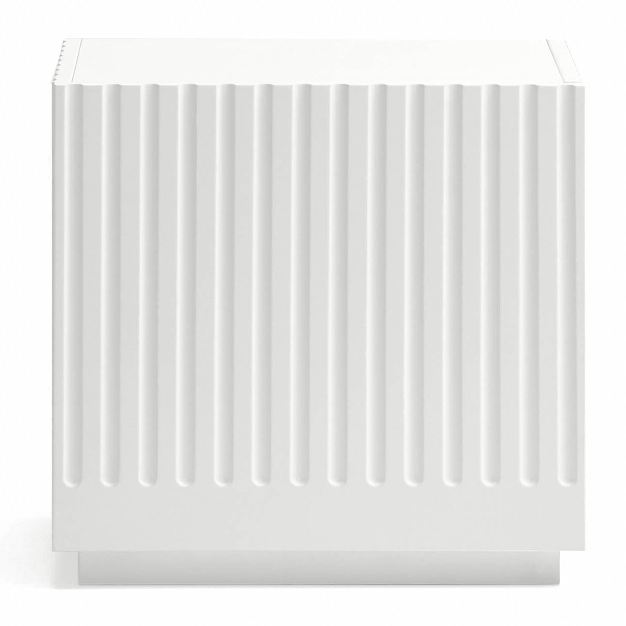 Mesita de noche Doric 1 cajón blanco e interior crema