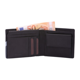 Portafoglio  da uomo In Vera pelle Made in Italy 10x12,5x2,5 cm