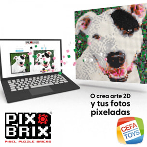 PIX BRIX PIXEL ART BOTES METALICOS 1500 PIEZAS, COLORES SURTIDOS GAMA MEDIA