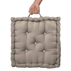 INTRECCI – Cuscino arredo 40x40 cm con maniglie, ideale per panche, giardino e picnic