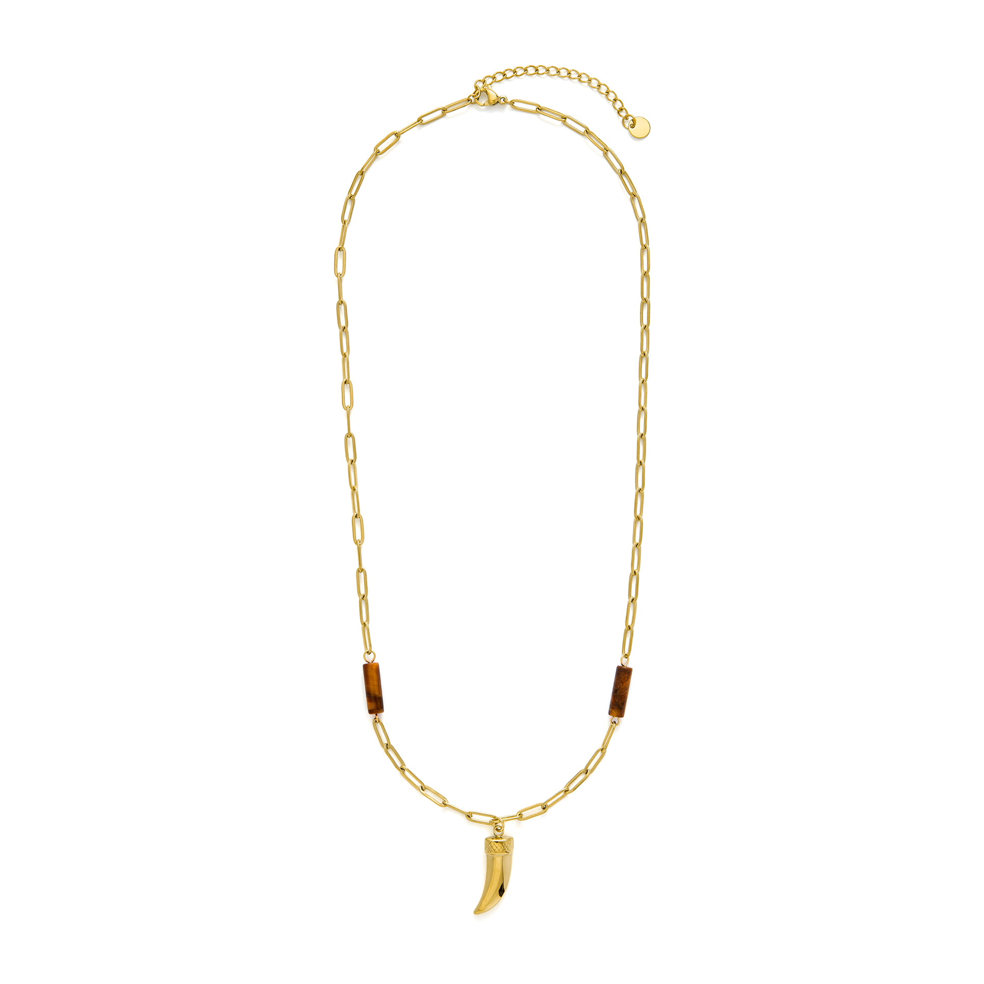 Collar Kayu acabado oro amarillo 18k