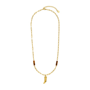 Collar Kayu acabado oro amarillo 18k