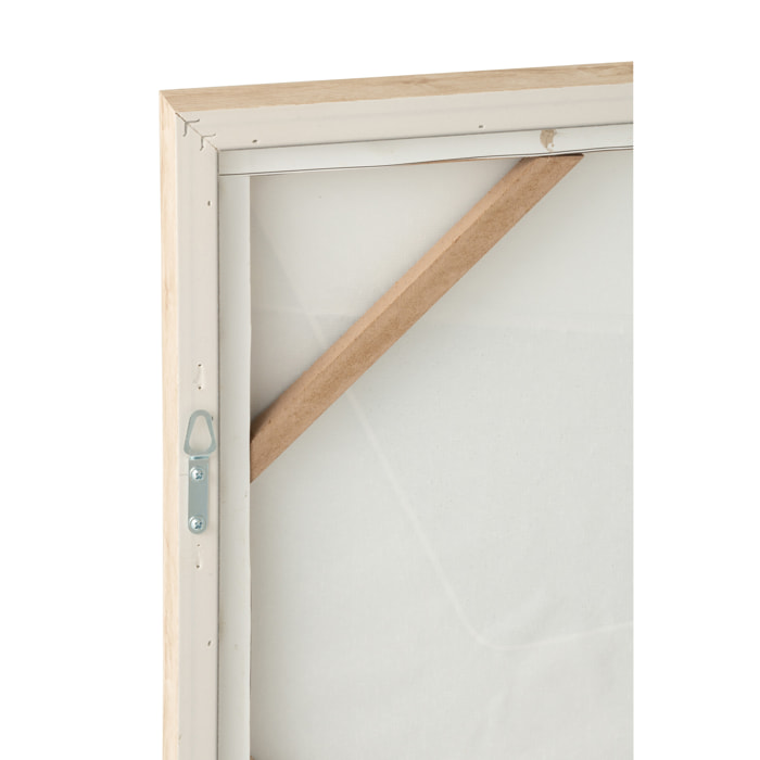 J-Line Tableau Géométrique - bois - multicolore - 2 pièces