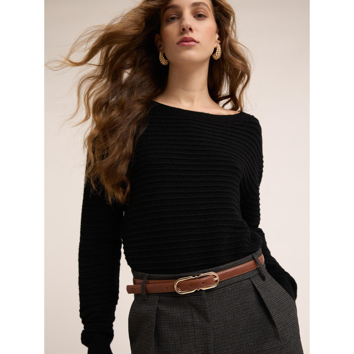 Motivi - Cintura lizard con fibbia - Marrone