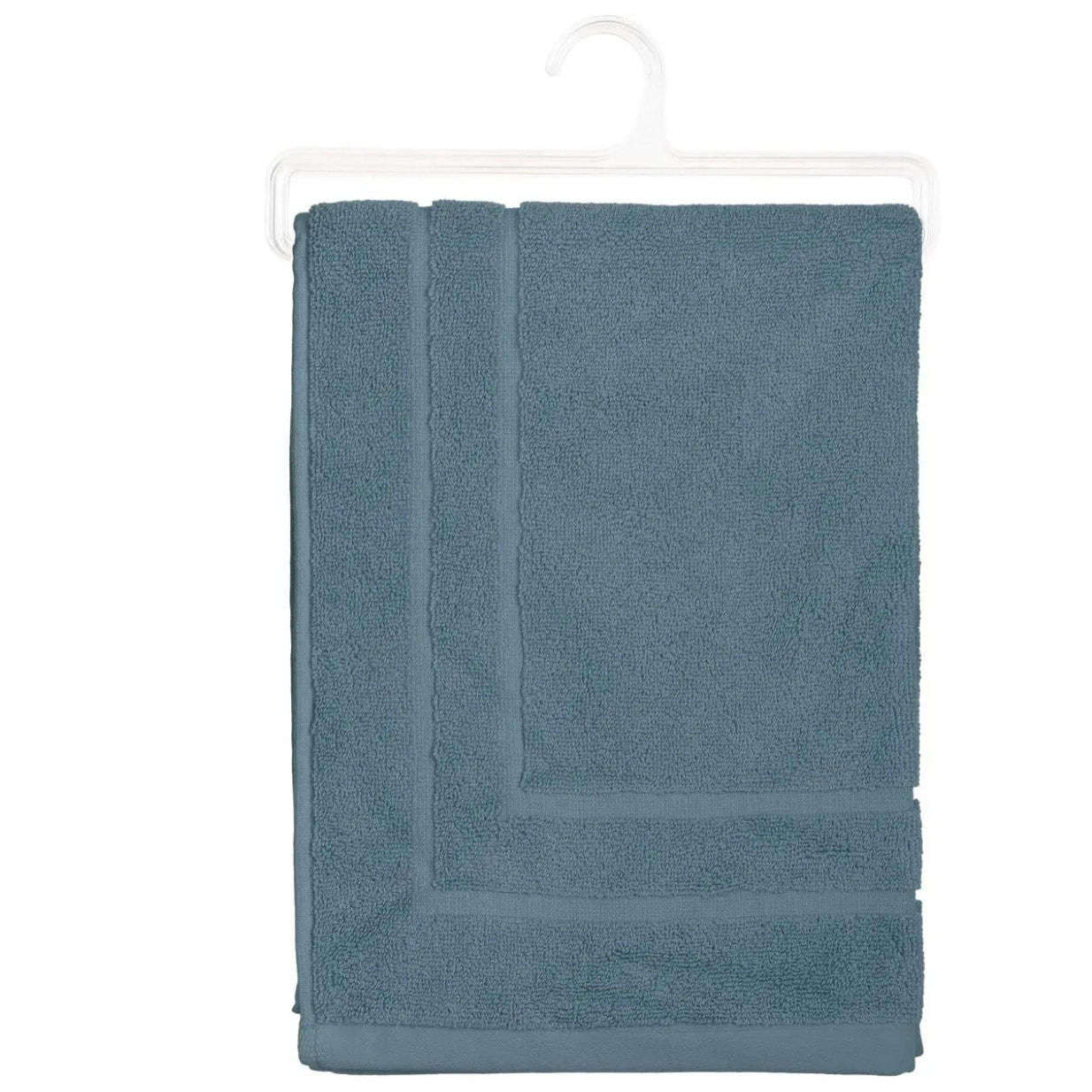 Tapis de bain - coton - bleu orage - 50x70 cm
