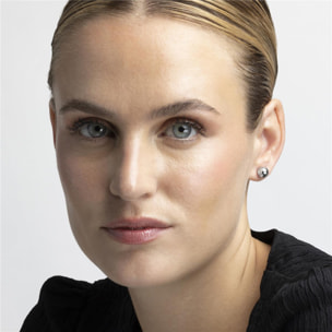 Pendientes Lux by Lux acabadoss en rodio