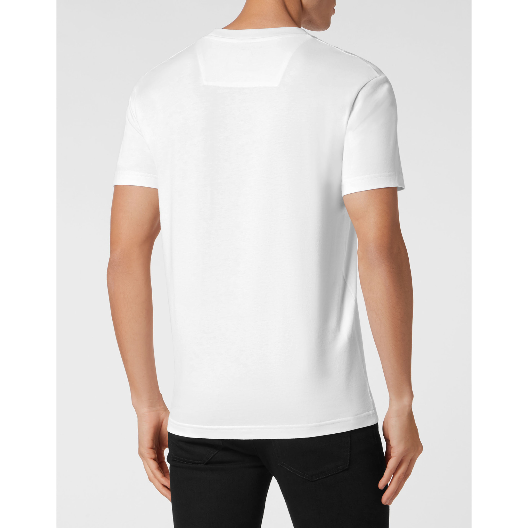 PHILIPP PLEIN Camiseta de cuello redondo y manga corta SKULL