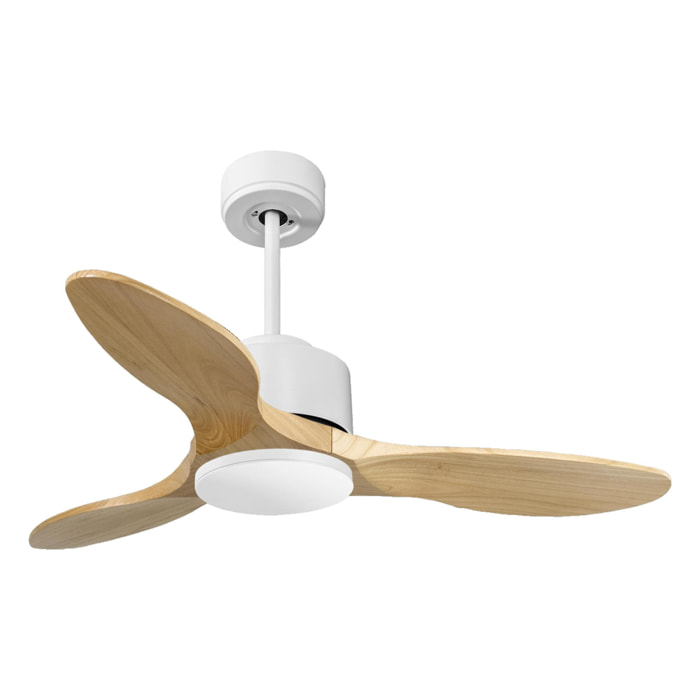 Ventilateur de plafond ø106 cm avec Wifi Réversible Hypersilence 40   W Blanc